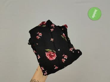 bluzka czarna z dekoltem v: H&M, Women's blouse, size 2XS — 7