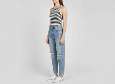 sinsay bluza w paski: Sinsay, Top damski, rozmiar XS — 1