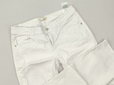 biale szerokie jeansy: Jeansy damskie, rozmiar XL — 1