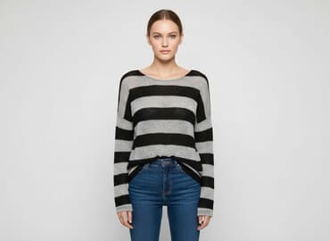 sweter w paski: Atmosphere, Sweter damski, rozmiar XS — 7
