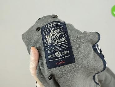 marynarka męska h: Męska marynarka Reserved, rozmiar L - Kolor: szary melanż z — 4