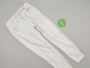 biale spodnie sinsay: Spodnie materiałowe damskie, rozmiar L — 3