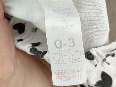 czarne woskowane spodnie: Leggings, George, Newborn baby, condition - Very good — 4