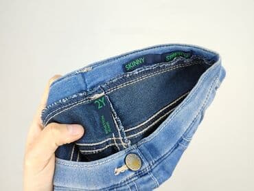 spodnie woskowane matowe: Jeans, Benetton, 1.5-2 years, 92, condition - Perfect — 4