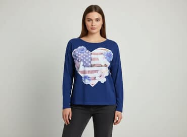 bluzki w paski z serduszkiem: TXM, Bluzka damska, rozmiar M — 6