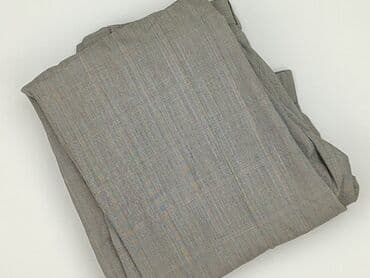 szare szerokie jeansy: Spodnie materiałowe damskie, rozmiar L — 5