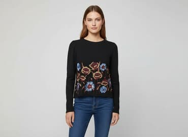 czarna bluzka koronkowa zara: Zara, Bluzka damska, rozmiar S — 7