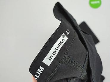 cheap black: In Extenso, Spodnie materiałowe damskie, rozmiar 4XL — 4