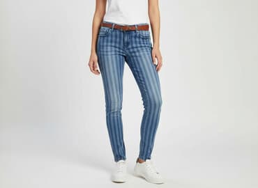 spodnie jeansowe damskie stradivarius: Jeansy damskie, rozmiar S — 6