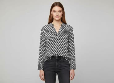 polo ralph lauren bluzka z długim rękawem damska: H&M, Bluzka damska, rozmiar M — 7