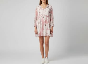 sukienka w kwiaty na wesele plus size: Women`s dress, size L — 1