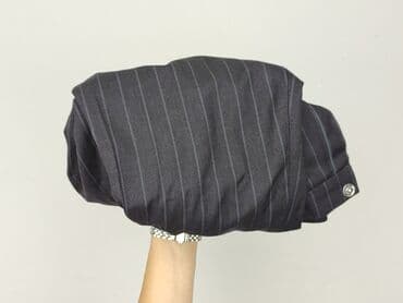 spodnie z wysokim stanem czarne eleganckie: Material trousers for women, size S — 5