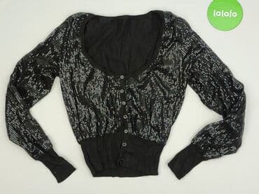 srebrne bolerko do sukienki: Kardigan damski, S — 2