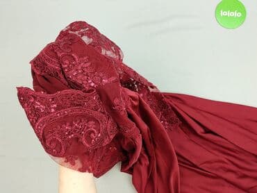 bordowa długa sukienki na wesele: EMO, Sukienka damska, rozmiar XL — 5