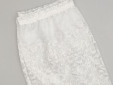 dom brazzers: Biała koronkowa spódnica mini - Krój: prosta, mini - Talia — 1