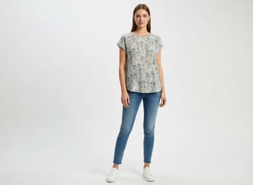 bluzki na wiosnę damskie: H&M, Women's blouse, size M — 1