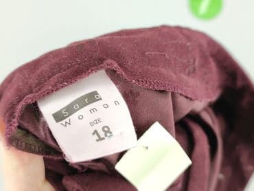 pomarańczowe spodnie hello kitty: M.Sara, Spodnie materiałowe damskie, rozmiar 3XL — 4