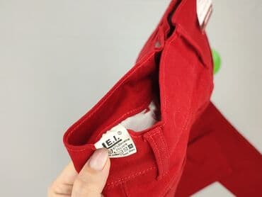 obcisła sukienka czerwona: Jeanswear, Spodnie materiałowe damskie, rozmiar L — 5