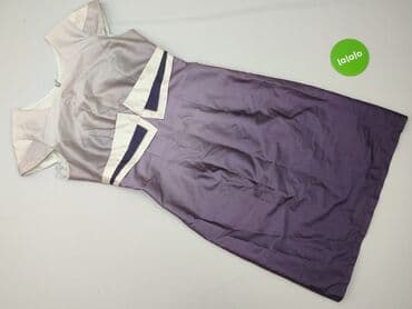 liliowa sukienka plus size: Sukienka damska, rozmiar M — 2