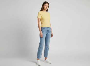 obcisłe koszulki: H&M Divided, Women`s T-shirt, size XS — 1