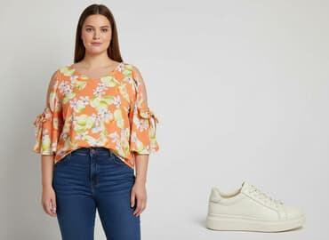 pomarańczowa marynarka mohito: Roman, Bluzka damska, rozmiar 3XL — 6