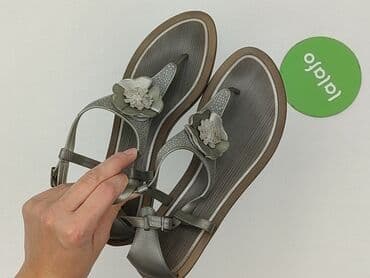 buty z paskiem wokół kostki: Thongs for women, size 37 — 5