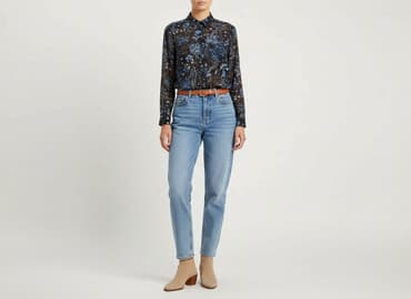 bluzki z printem: Koszula damska, rozmiar S — 6