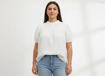 tkaniny na bluzy: Bluzka damska, rozmiar XL — 5