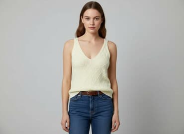 koszulka na ramiączkach jedwabna: Pakuten, T-shirt damski, rozmiar S — 6