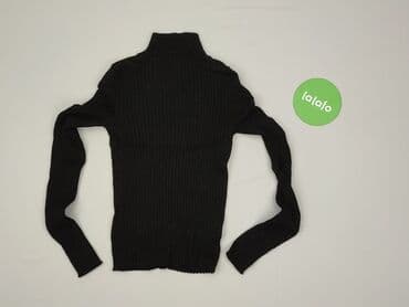czarne t shirty basic: Bershka, Golf damski, rozmiar S — 3