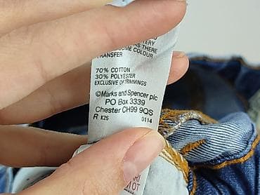 burbery jeans: Spodnie jeansowe, Marks & Spencer, 4-5 lat, 104/110, stan - Idealny — 6