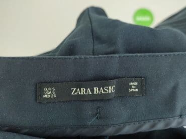 jakie rajstopy do granatowej sukienki: Zara, Spodnie materiałowe damskie, rozmiar S — 4