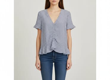 koszula niebieska hm: H&M, Bluzka damska, rozmiar XS — 7