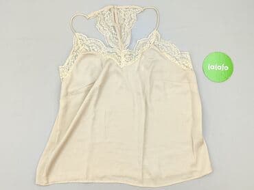 koszulka na ramiaczkach z koronka: H&M, Top damski, rozmiar M — 2