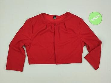 shein katana: Krótki żakiet bolerko SHEIN – damski - Kolor: intensywna czerwień - — 2
