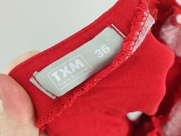 obcisła sukienka czerwona: TXM, Bluzka damska, rozmiar S — 4