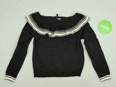 dodatki do czarnej bluzki: H&M, Sweter damski, rozmiar S — 2
