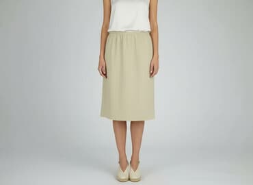 spódnice długie beżowa: Spódnica damska, rozmiar L — 7