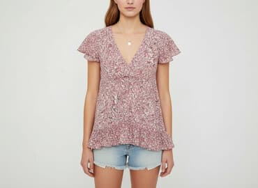 bluzki do plisowanej spódnicy: PULL&BEAR, Bluzka damska, rozmiar S — 6