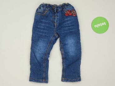 bluzka z łańcuszkiem na plecach: Spodnie jeansowe, So cute, 12-18 miesięcy, stan - Bardzo dobry — 2