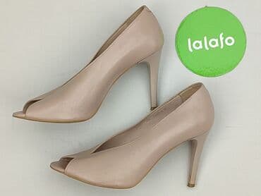 beżowe buty na koturnie ccc: Półbuty damskie, 37 — 3