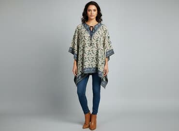 klapki hermes ccc: Ponczo damskie, rozmiar One size — 6