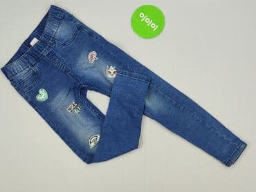 matching bielizna dla par hello kitty: Spodnie jeansowe, Kiki & Koko, 5-6 lat, 116, stan - Idealny — 2