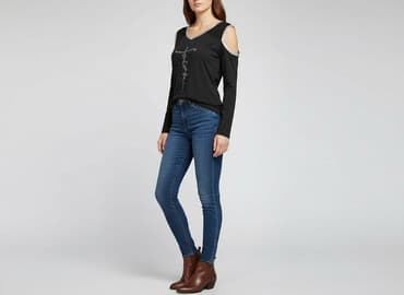 marynarka i koszulka: T-shirt damski, rozmiar L — 6