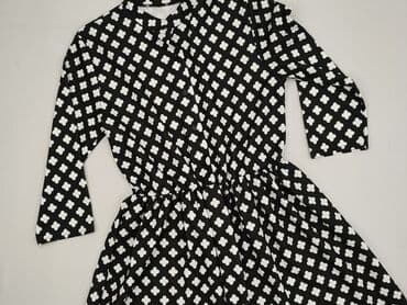 czarna sukienka z rozszerzanymi rękawami: Women`s dress, size S — 2