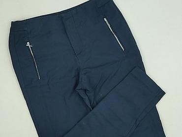 czarne cargo pull and bear: Zara, Spodnie materiałowe damskie, rozmiar M — 1