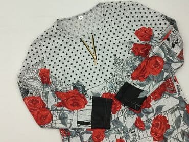 czerwona bluzki plus size: Bluzka damska, XL — 1