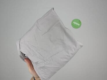 szare szerokie jeansy: Spodnie materiałowe damskie, rozmiar M — 5