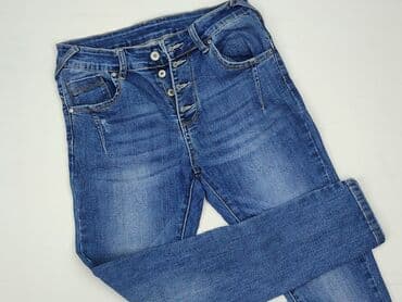 srebrne legginsy: Jeansy damskie, S — 1