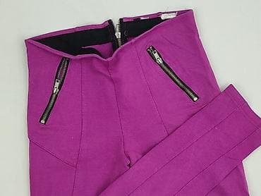 Damskie spodnie rurki w kolorze fuksji - Fason: dopasowane, zwężane